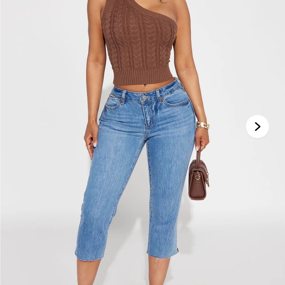 Women's Low Rise Skinny Capri Jeans